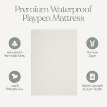 Load image into Gallery viewer, Sleepah Pack and Play Mattress Foam Pad 38 x 26 x 1.5 for Playpen, Portable Playyard Mattress - Soft Waterproof Washable &amp; Removable Cover Breathable Mattress Topper
