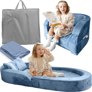 Sleepah Toddler Travel Bed Chair Foam Raised Safety Bumpers Fold